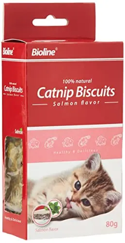 Bioline Catnip Biscuits 80g Salmon Flavor