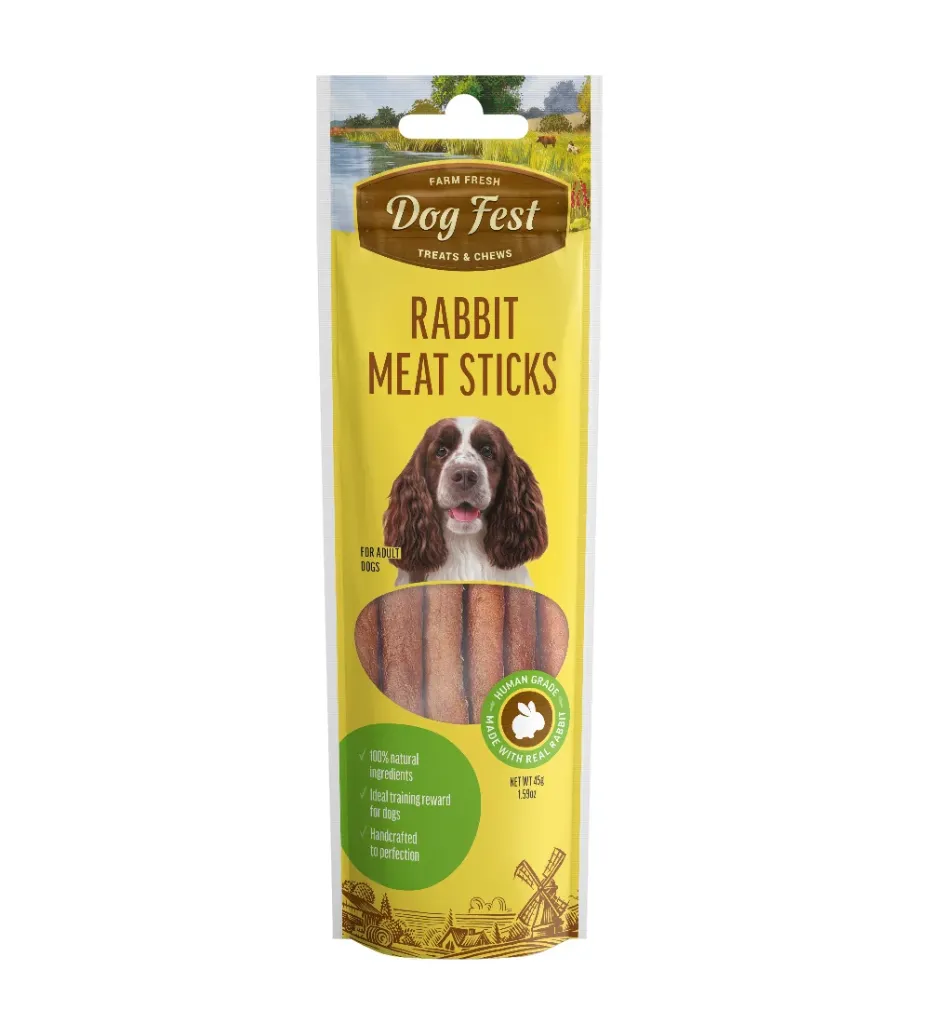 Dog Fest Rabbit Meat Sticks for Adult Dogs 45g