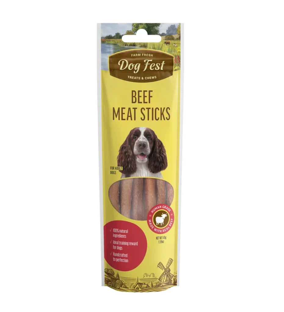 Dog Fest Beef Meat Sticks for Adult Dogs 45g
