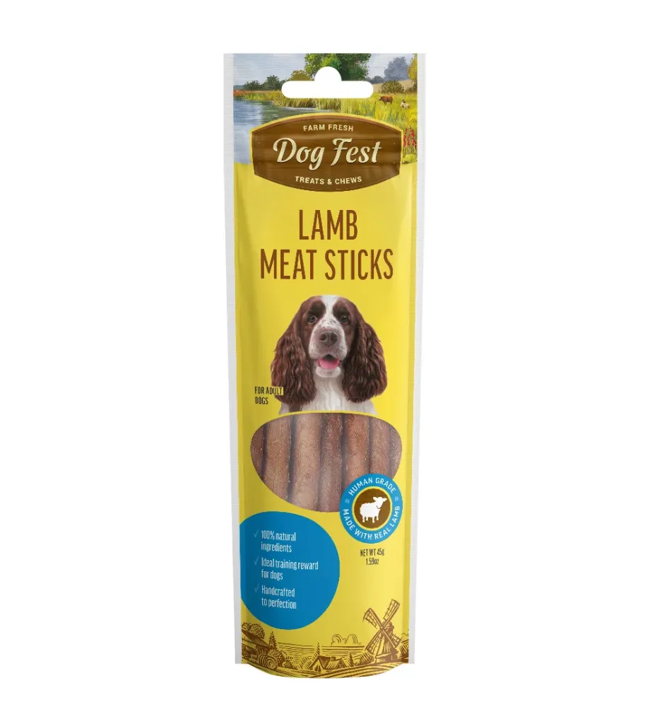 Dog Fest Lamb Meat Sticks for Adult Dogs 45g
