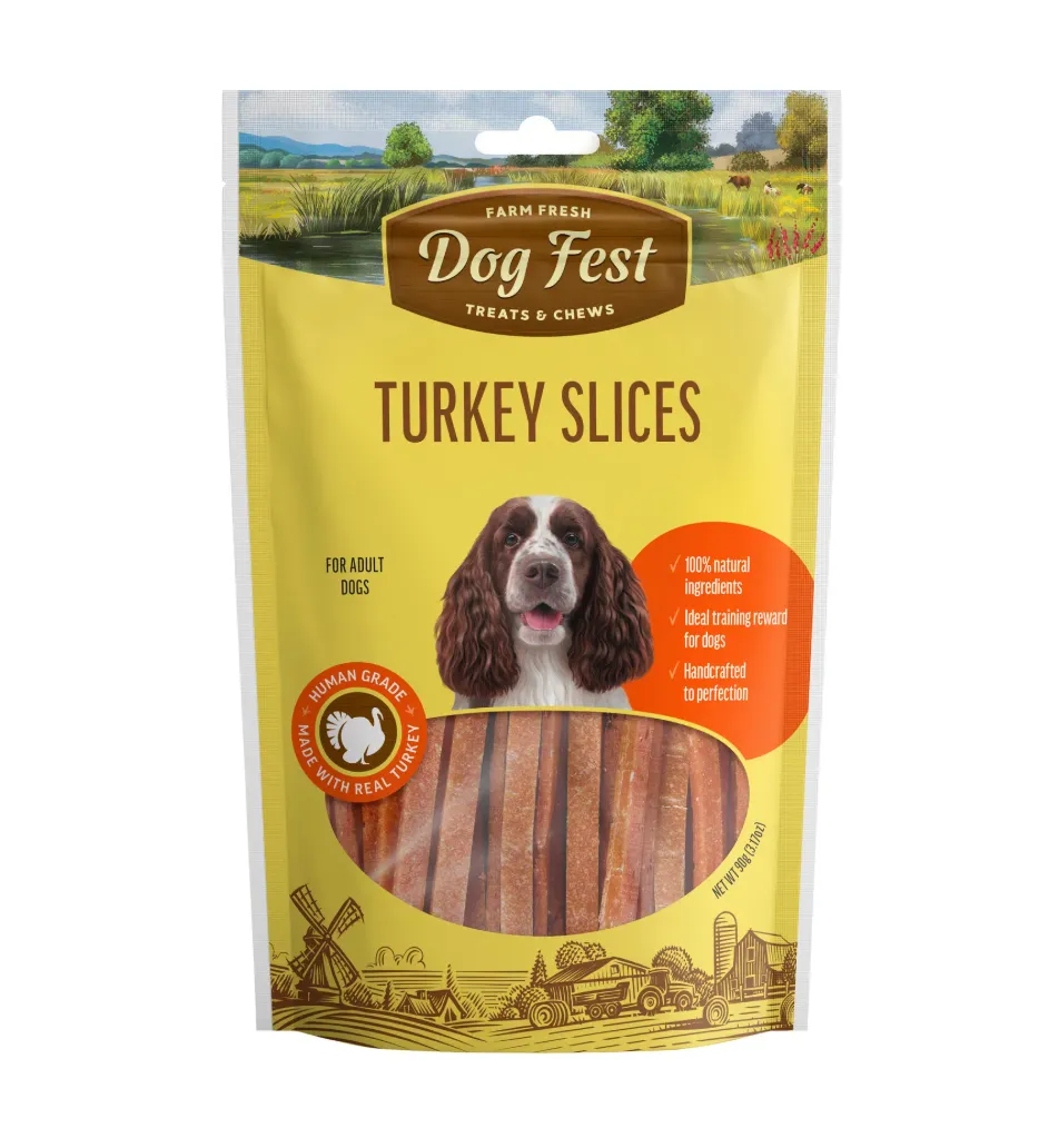 Dog Fest Turkey Slices for Adult Dogs 90g