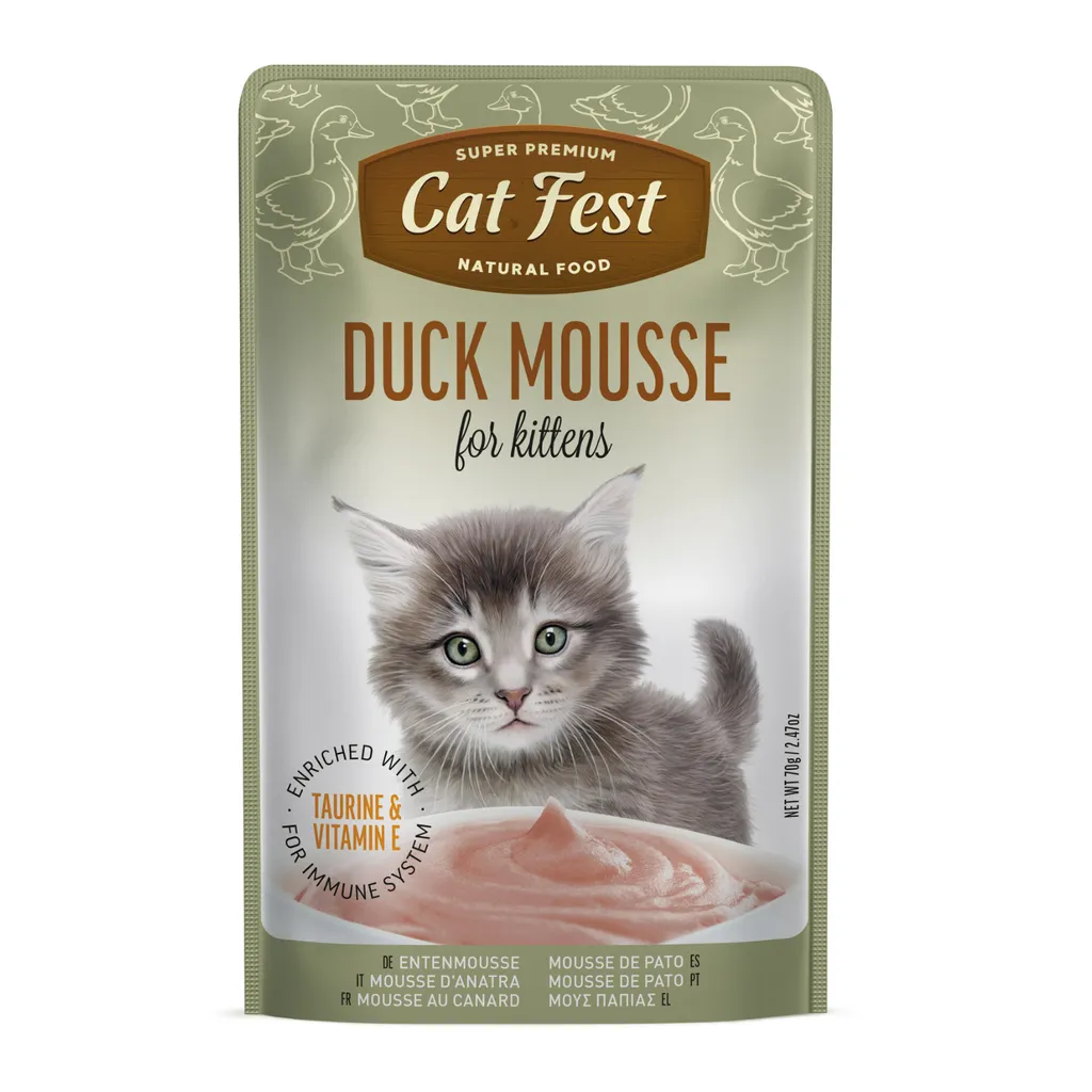 Cat Fest Duck Mousse for Kittens 70g