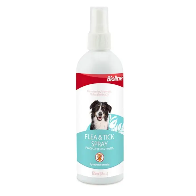 Bioline Flea & Tick Spray for Dogs 175ml