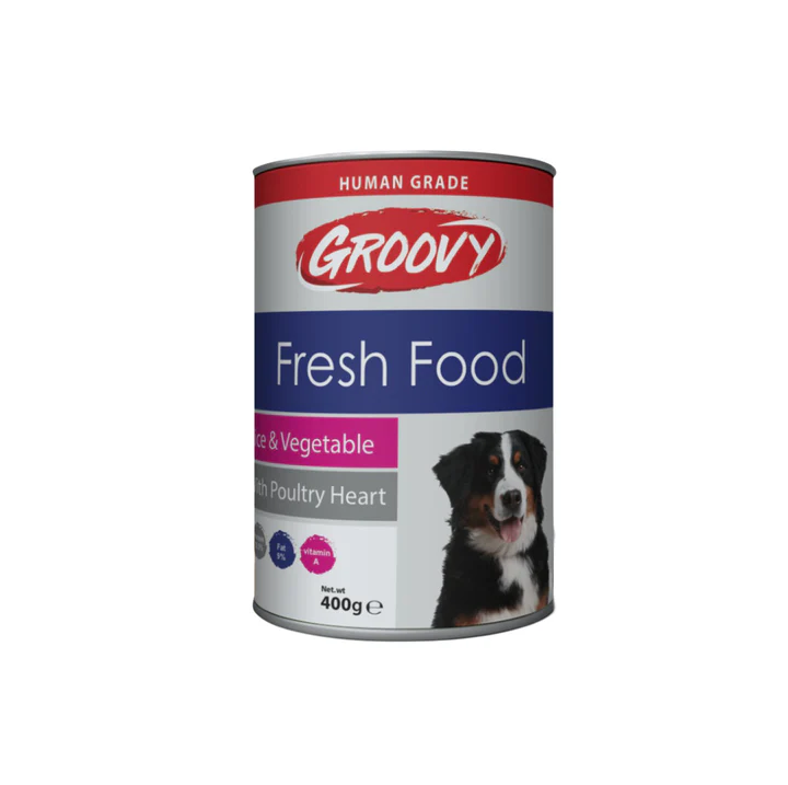 GROOVY Fresh Food for Dogs with Poultry Heart 400g