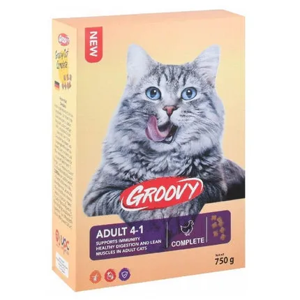GROOVY Complete Dry Food For Cats 750 gm