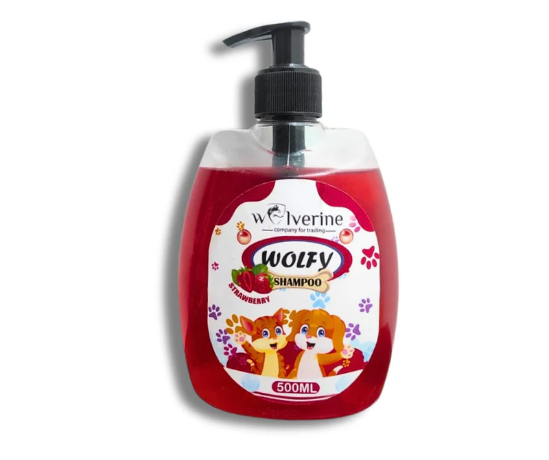 WOLVERINE Wolfy Anti-Fleas & Ticks Shampoo Strawberry 500 ml