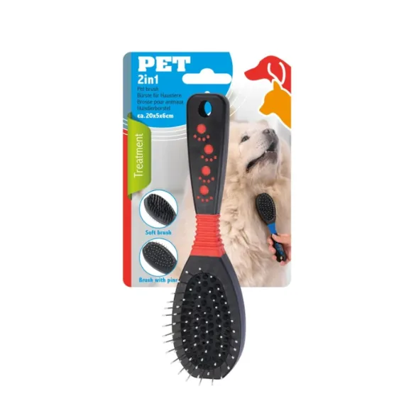Double-Sided Pet Grooming Brush Large Size