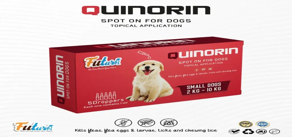 FUTURE Quinorin Spot On for Small Dogs (2-10 kg) 1ml ×5 Amp