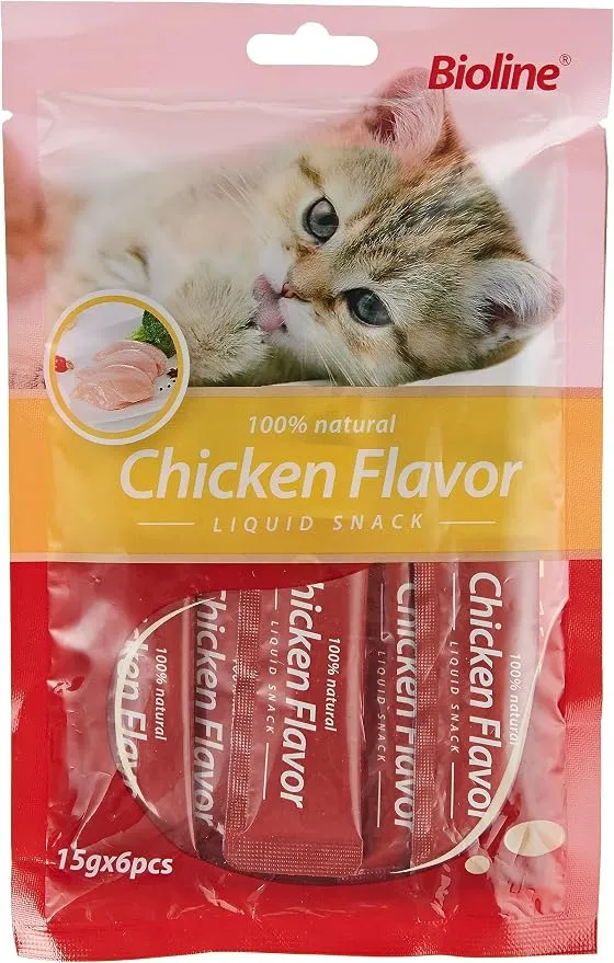 Bioline Cat Treats 15g×6pcs Chicken