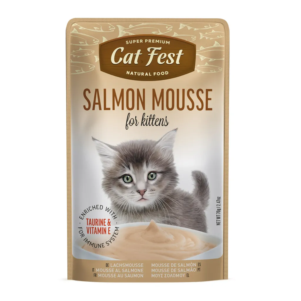 Cat Fest Salmon Mousse for Kittens 70g