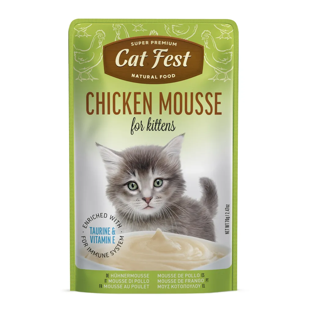 Cat Fest Chicken Mousse for Kittens 70g