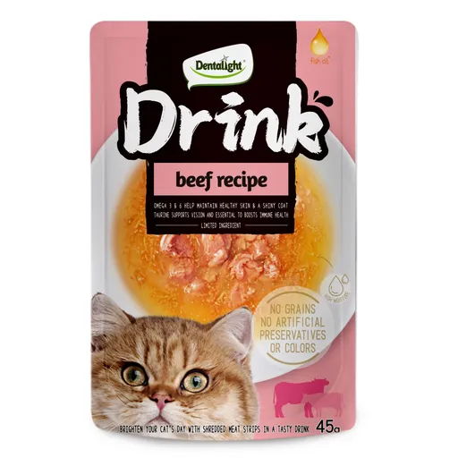 Dentalight Cat Drink 45g Beef