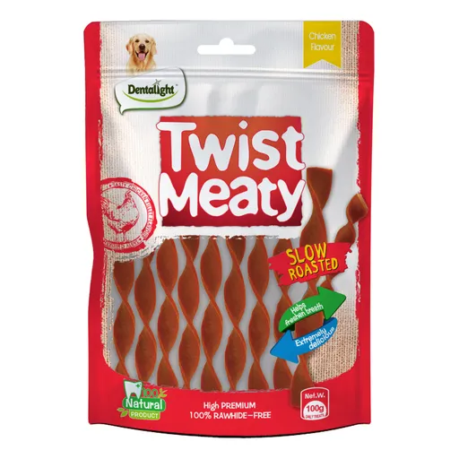 Dentalight Twist Meaty 5" Snack for Dog 100g Chicken