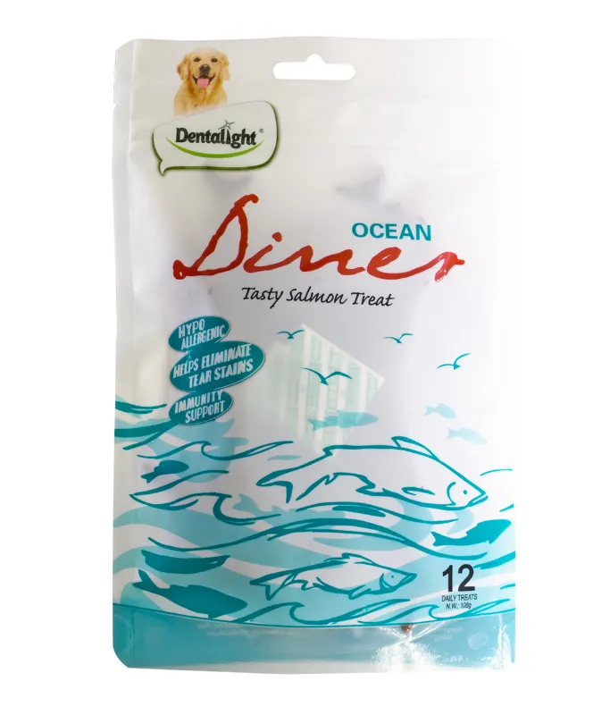 Dentalight 3" Ocean Diner Dog Treat 108g (12pcs) Salmon Flavour