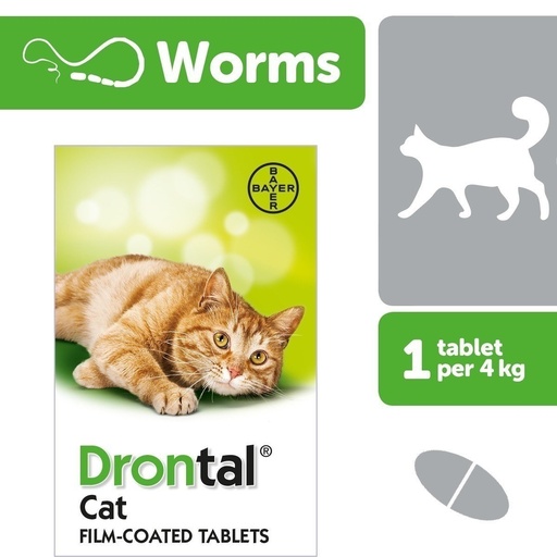 BAYER Drontal Cat 8 Tablets