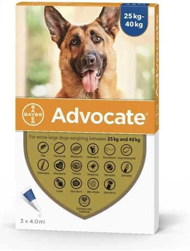 BAYER | ADVOCATE Dogs 25-40 kg | 3 doses