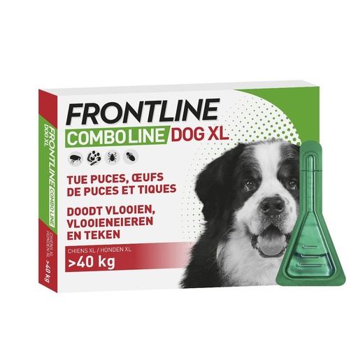 MERIAL | FRONTLINE COMBO Dog - XL | over 40 kg / 3 pipettes spot on 4.02ml (red)