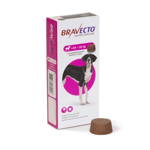 MSD Bravecto 1400 mg 40-56 kg 1 Tablet