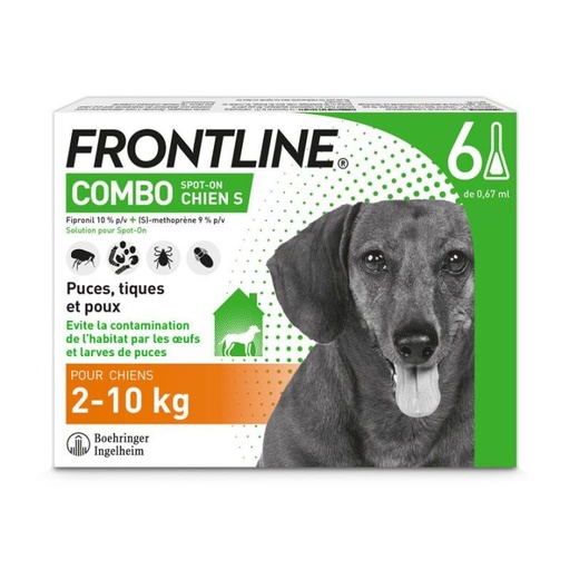 MERIAL | FRONTLINE COMBO Dog - S | 2-10 kg / 6 pipettes