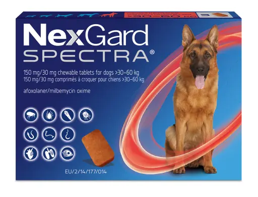 Boehringer Ingelheim | NEXGARD SPECTRA 30 - 60 kg | 3 tablets