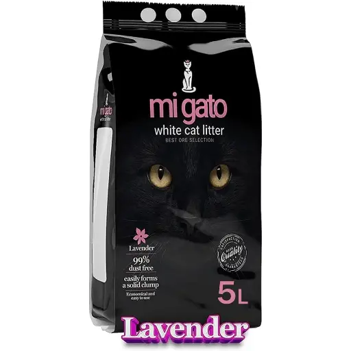 MI GATO White Cat Litter Lavender 5 L