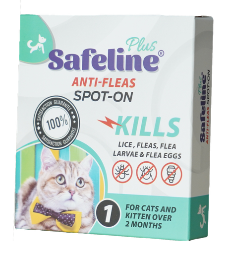 ELITE | SAFELINE ANTI-FLEAS SPOT-ON - Cat (1) | 4 ampoules