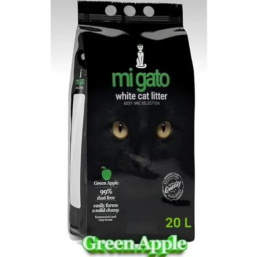 MI GATO | WHITE CAT LITTER - Apple | 20 L
