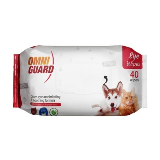 OMNIMAX | OMNIGUARD EYE WIPES - RED | 40 pieces