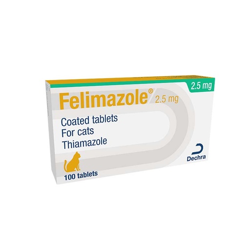 DECHRA Felimazole 2.5 mg 25 Tablets