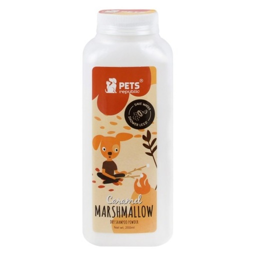 PETS REPUBLIC | DRY SHAMPOO POWDER - Caramel Marshmallow | 200 gm