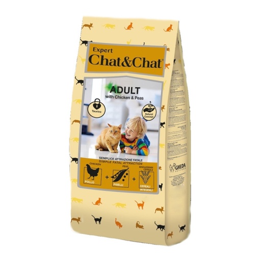 CHAT & CHAT | ADULT CAT - with beef & peas | 900 gm