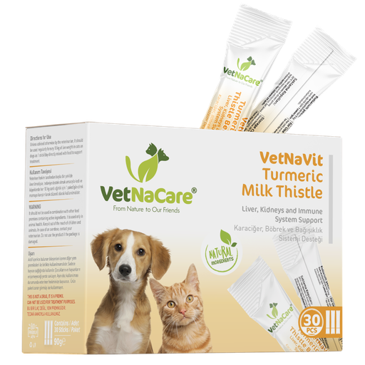 VETNACARE | VetNaVit TURMERIC, MILK THISTLE & B-GLUCAN | 30 sachets