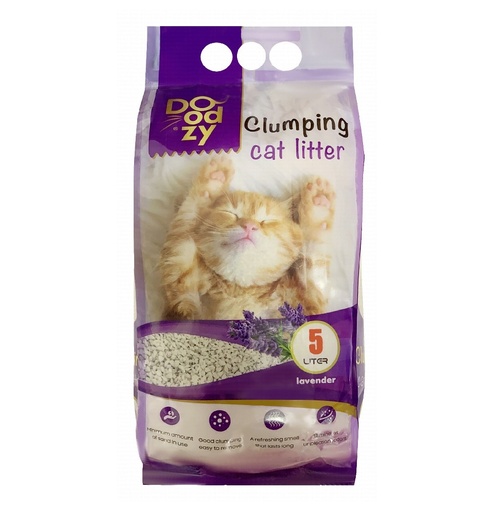 DOODZY | Clumping Cat Litter - Lavender | 5 L