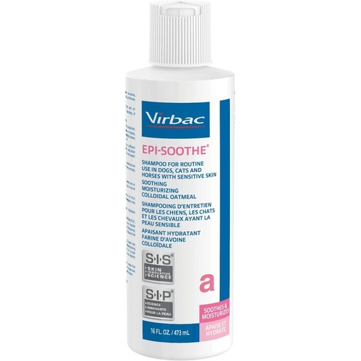 VIRBAC | Epi-Soothe |Pet Shampoo For Dogs, Cats & Horses | 16 FL OZ 473 ml