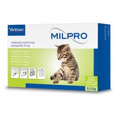 VIRBAC | MILPRO Kitten | 4mg/10mg (0.5-2 kg) | 2 tablets