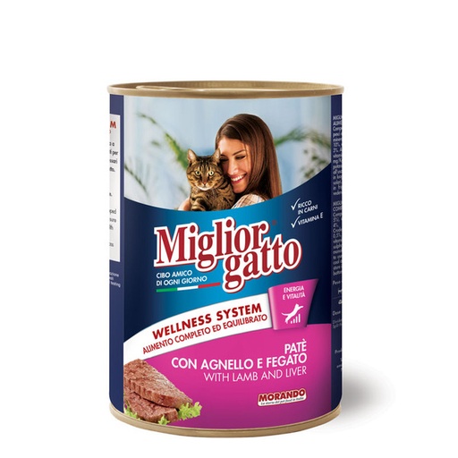 MORANDO Feline Miglior Gatto (Pate) Lamb & Liver 400 gm