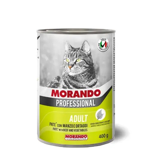 MORANDO | Feline PROFESSIONAL (Pate) - Beef & Vegetables | 400 gm