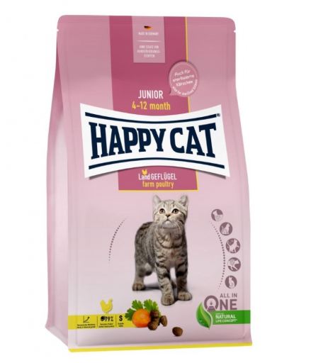 HAPPY CAT | JUNIOR LAND GEFLUGEL - 1.3 KG غلط