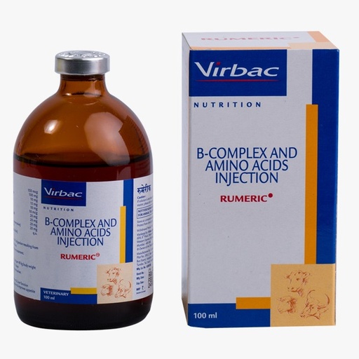 VIRBAC | B-COMPLEX AND AMINO ACIDS INJECTION | RUMERIC |100 ML