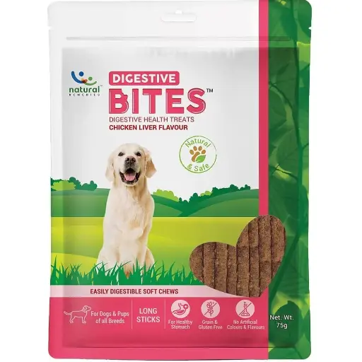 Natural Remedies | Digestive Bites Dog Treats | 75 gm