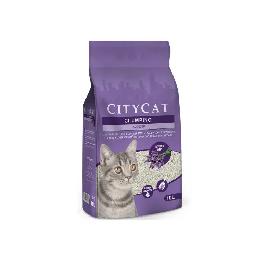 CITYCAT | CLUMPING CAT LITTER - LAVENDER | 10 L 