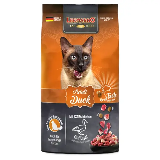 LEONARDO Adult Cat Dry Food with Duck | 7.5 kg