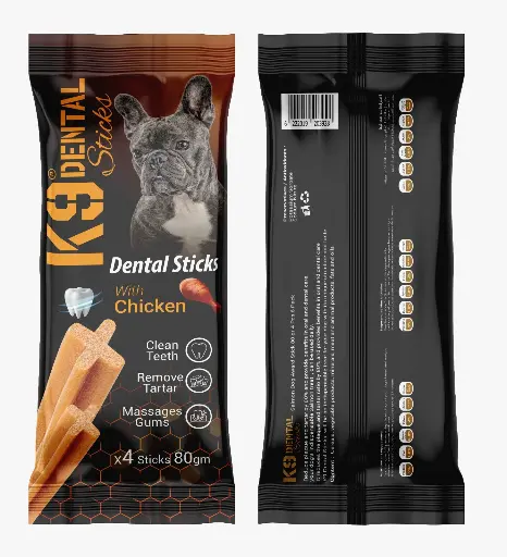 K9 | DENTAL STICKS - CHICKEN  | 80 GM