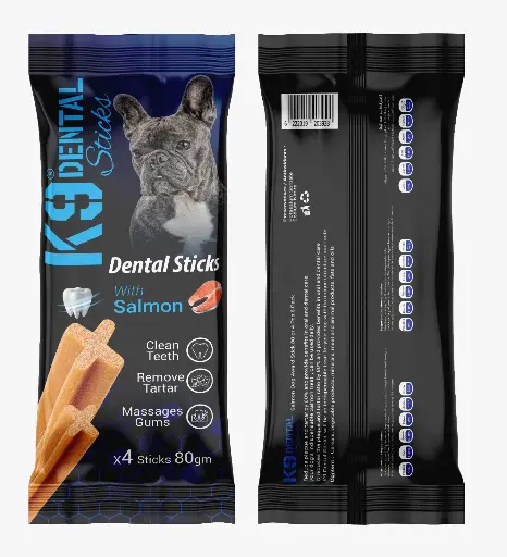 K9 | DENTAL STICKS - SALMON | 80 GM