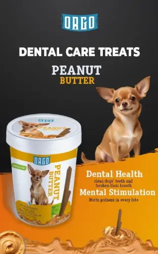 ORGO Dental Care Treats Peanut Butter 350gm